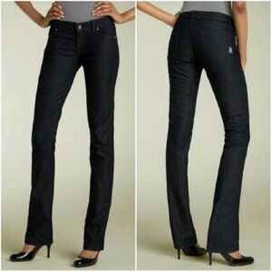 Rich & Skinny Sleek Straight Leg Black Jeans.